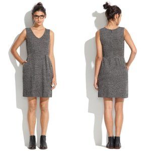 Madewell Knit Twill Terrace Sleeveless Grey Dress